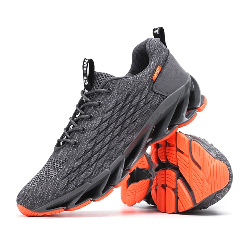 Men's Four Seasons Lace-up Lightweight Flying Woven Sports Shoes