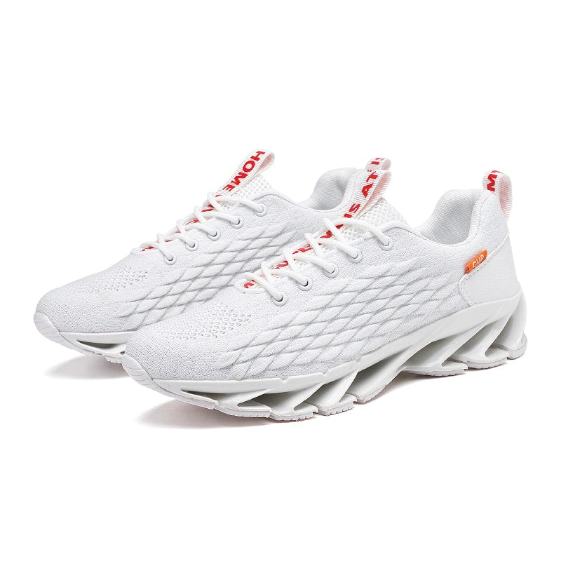 Men's Four Seasons Lace-up Lightweight Flying Woven Sports Shoes