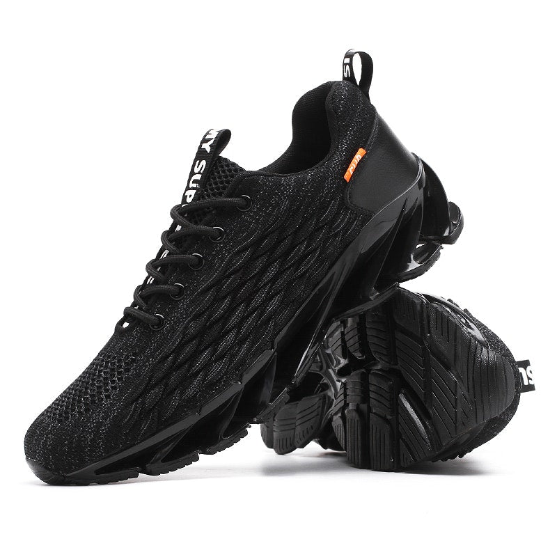 Men's Four Seasons Lace-up Lightweight Flying Woven Sports Shoes