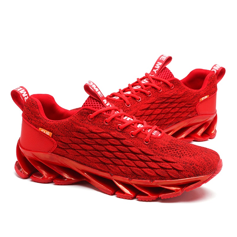 Men's Four Seasons Lace-up Lightweight Flying Woven Sports Shoes