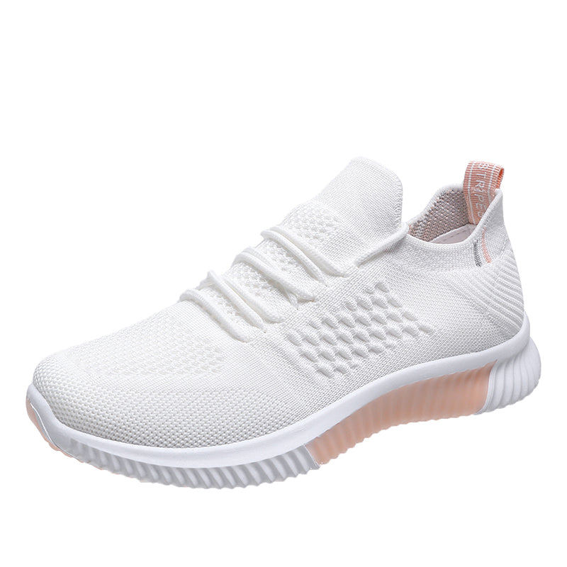 Solid color cute women's sneakers