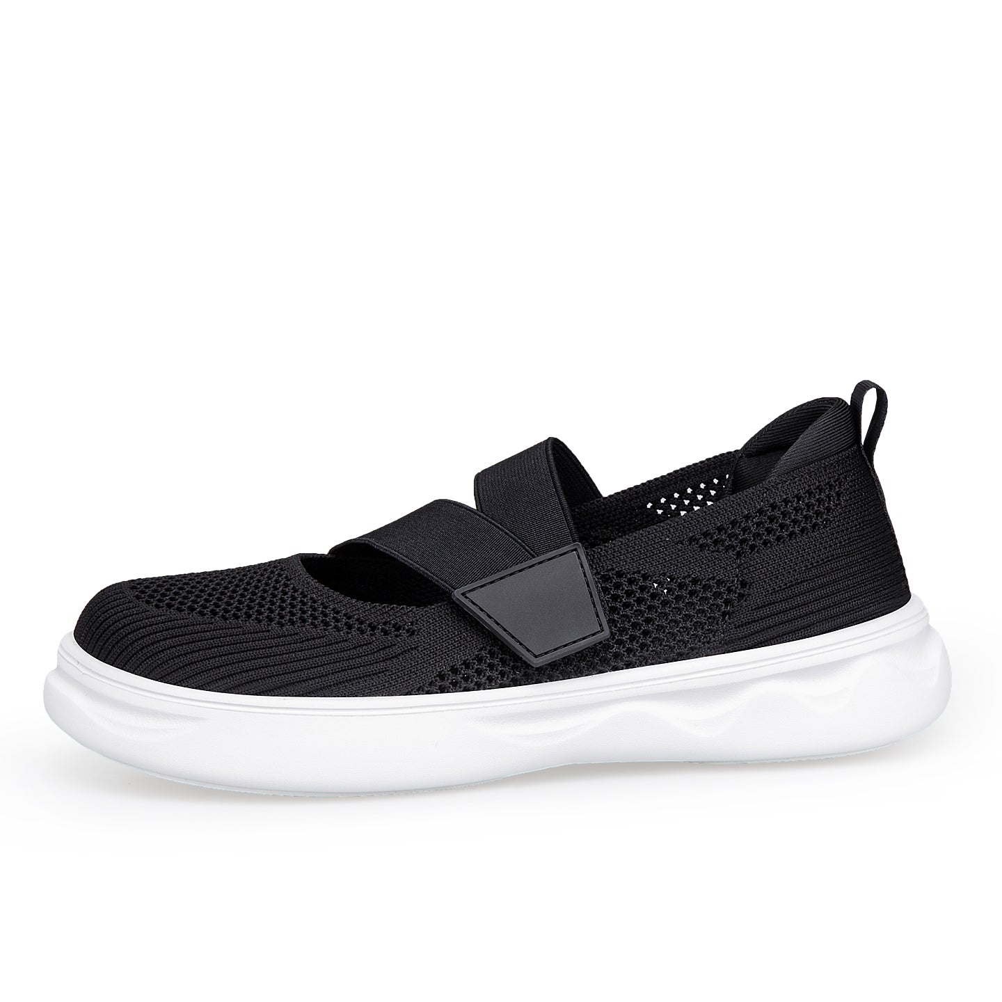 ANSHOE EasyStep Women's Breathable Walking Shoes in Black - 3-2 view