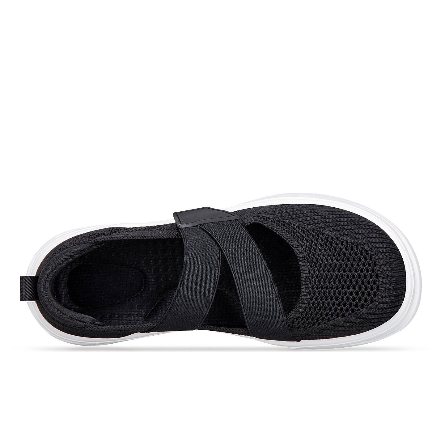 ANSHOE EasyStep Women's Breathable Walking Shoes in Black - 3-3 view
