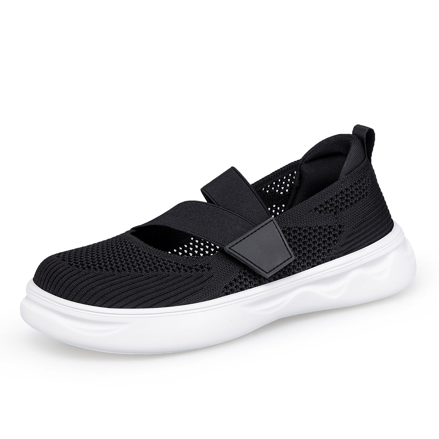 ANSHOE EasyStep Women's Breathable Walking Shoes in Black - 3 view