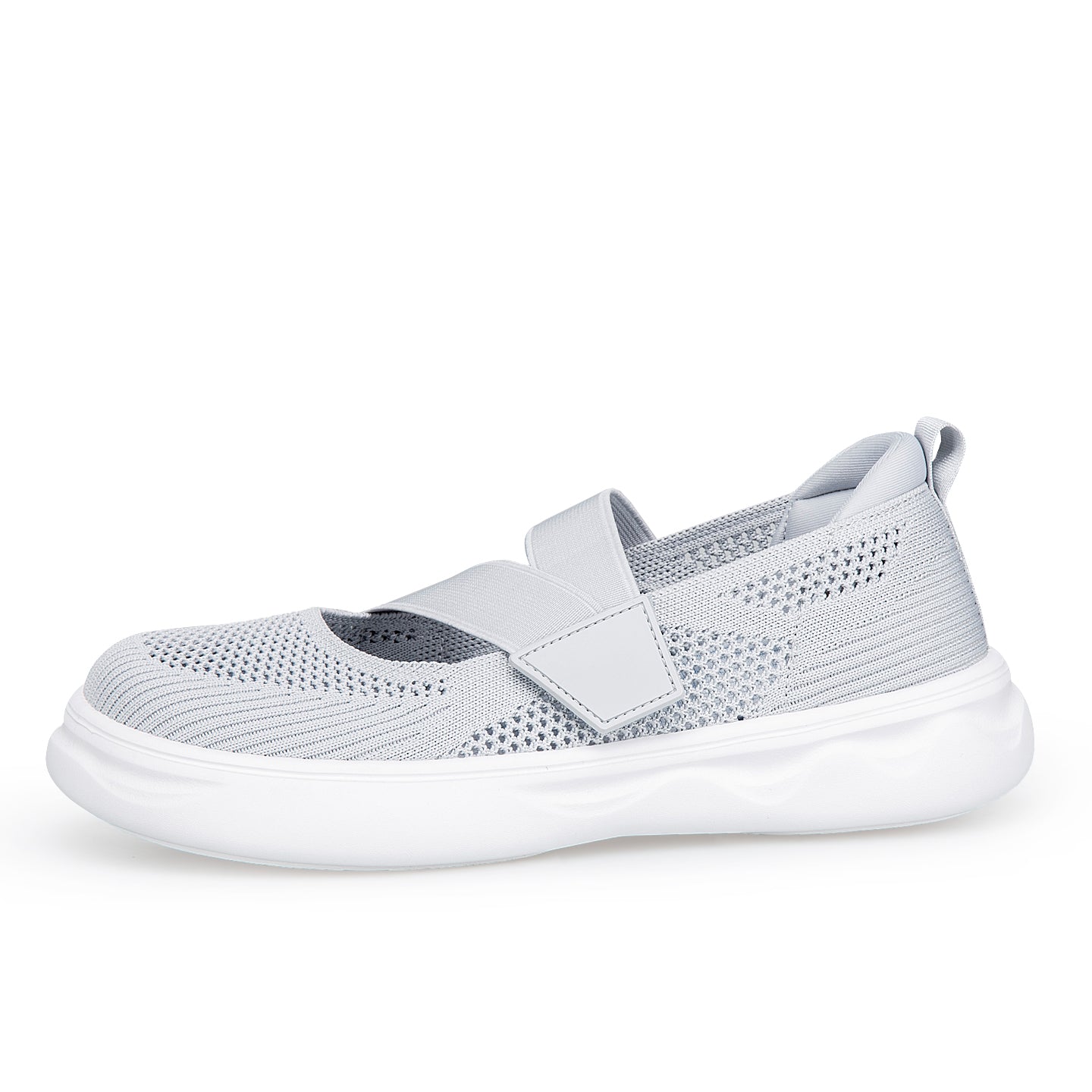 ANSHOE EasyStep Women's Breathable Walking Shoes in White - 1-2 view