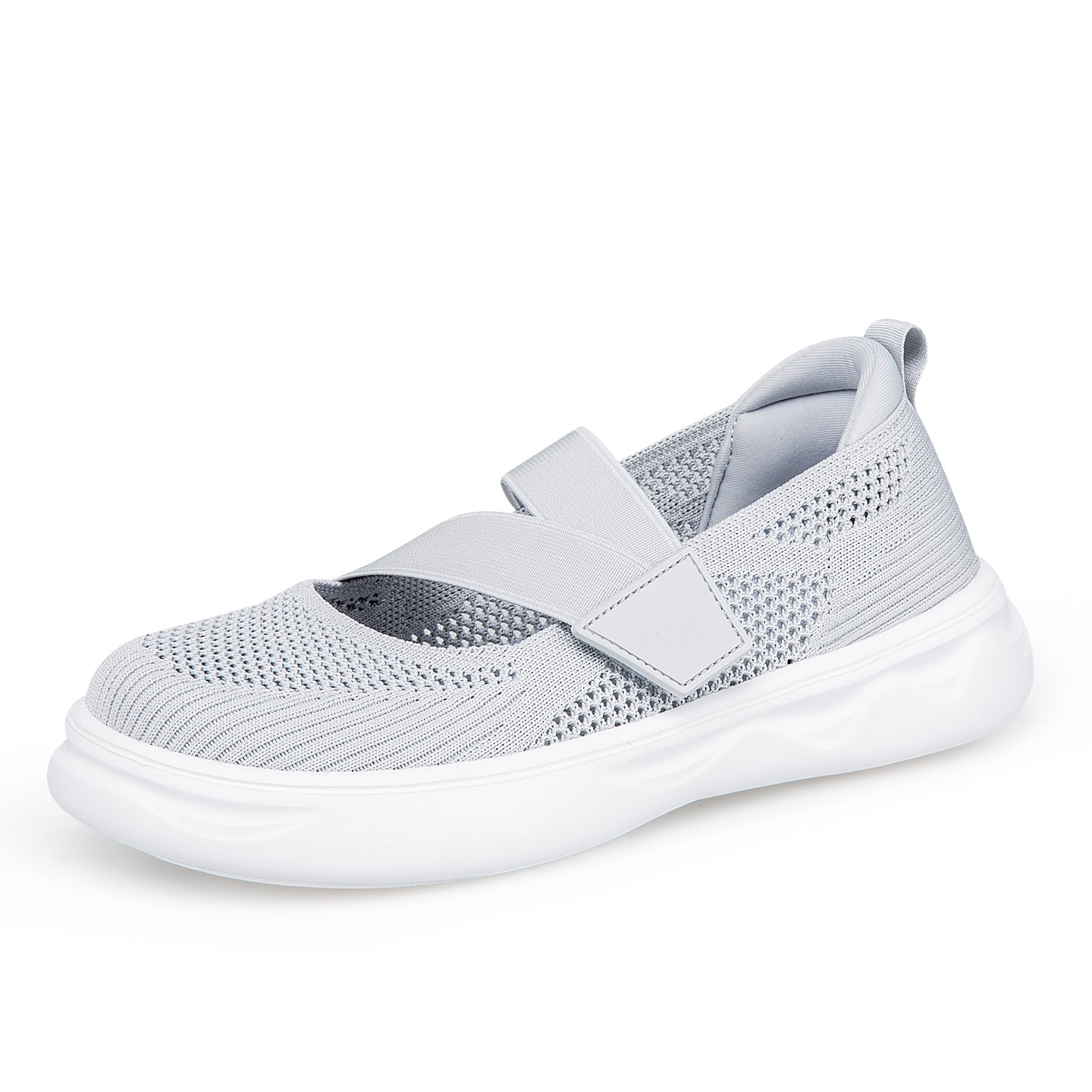 ANSHOE EasyStep Women's Breathable Walking Shoes in White - 1 view
