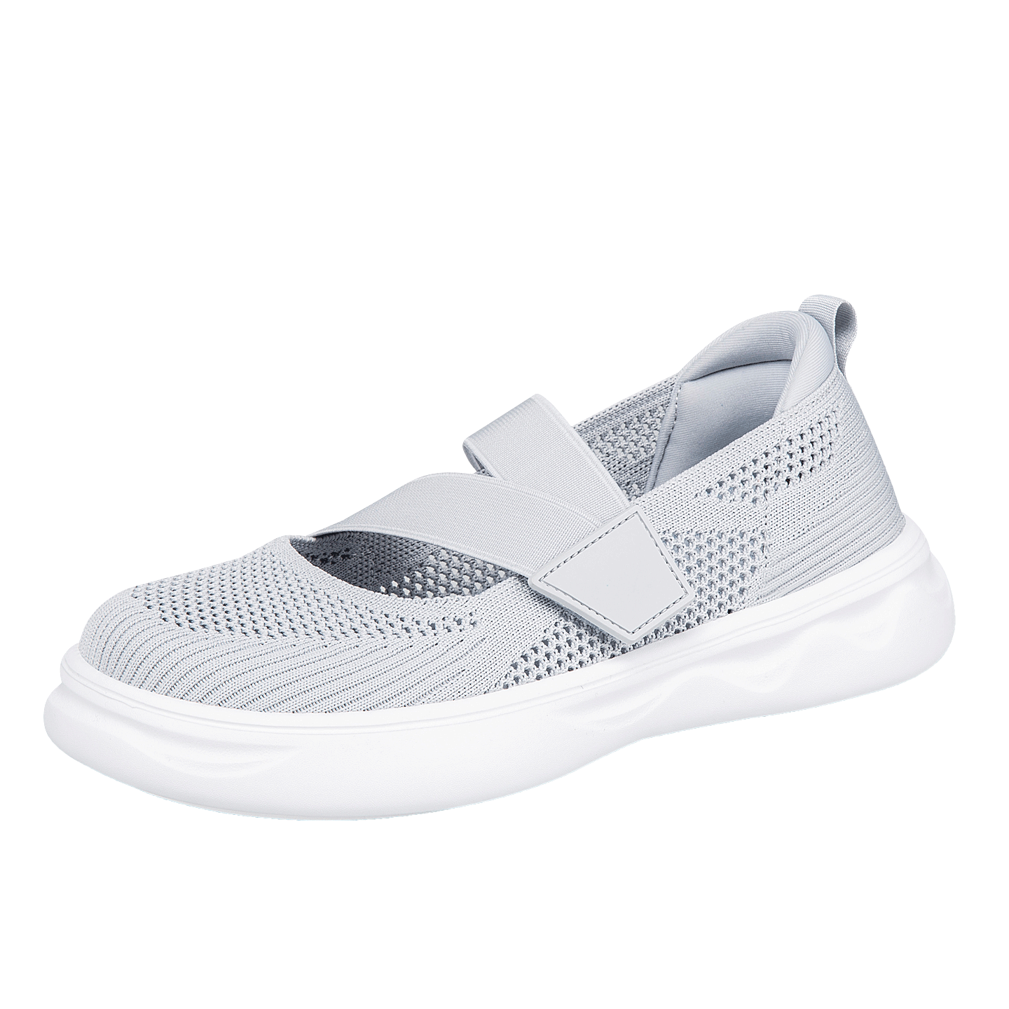 ANSHOE EasyStep Women's Breathable Walking Shoes in White - 1透明 view