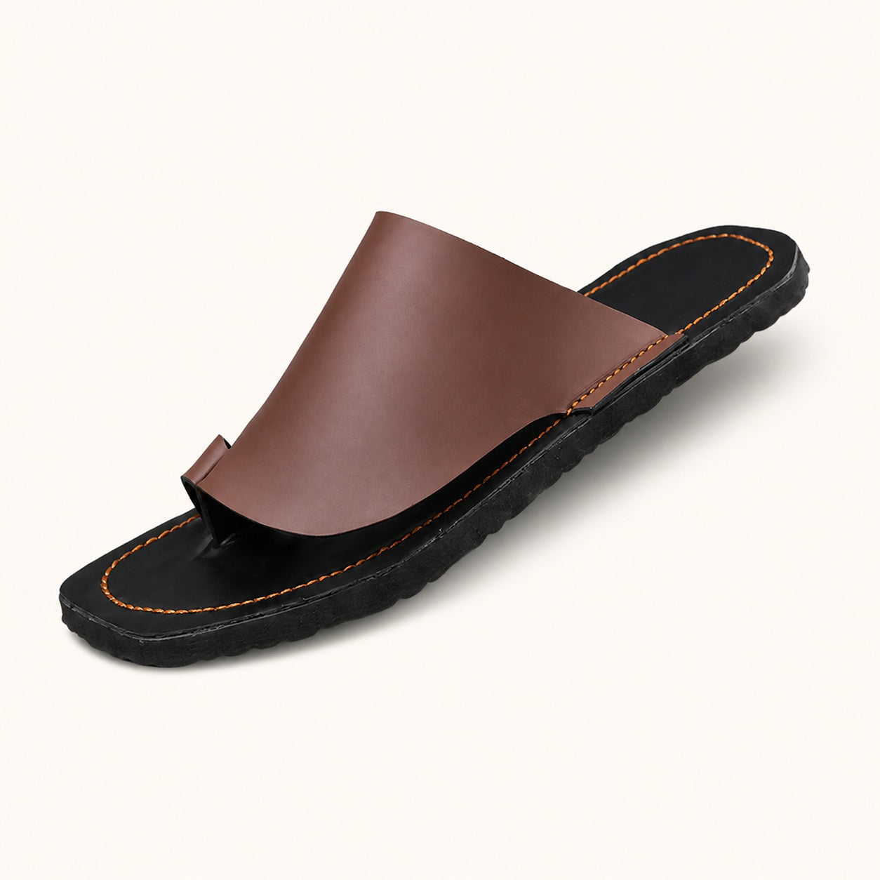 ANSHOE Minimal PU Toe Loop Slide Sandals catalog hero