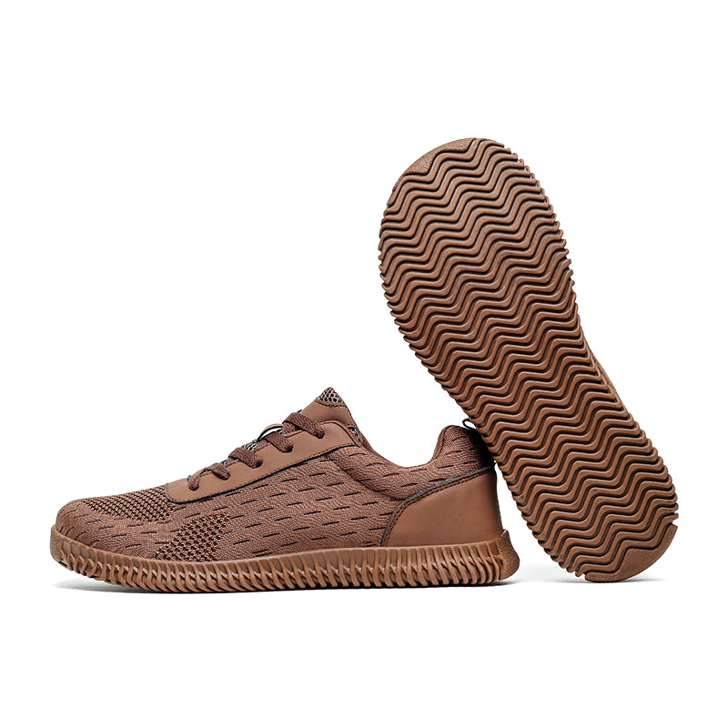 ANSHOE WideFit Knit Walking Sneakers in White, catalog detail image