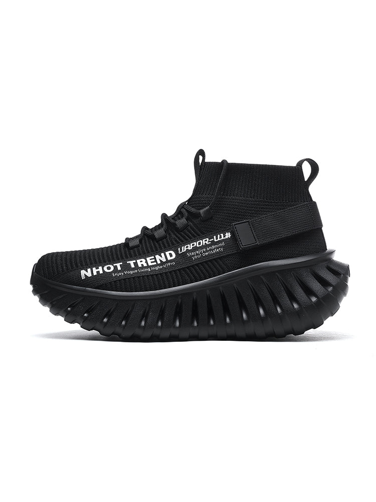 ANSHOE Orbit Cushioned Trail Sneakers in Black, catalog hero image