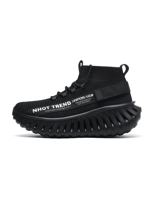 ANSHOE Orbit Cushioned Trail Sneakers in Black, catalog hero image