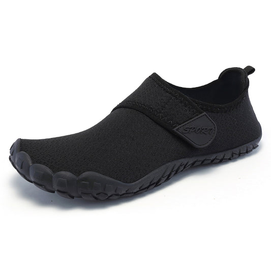 ANSHOE AquaFlex Knit Water Shoes in Black, catalog hero image