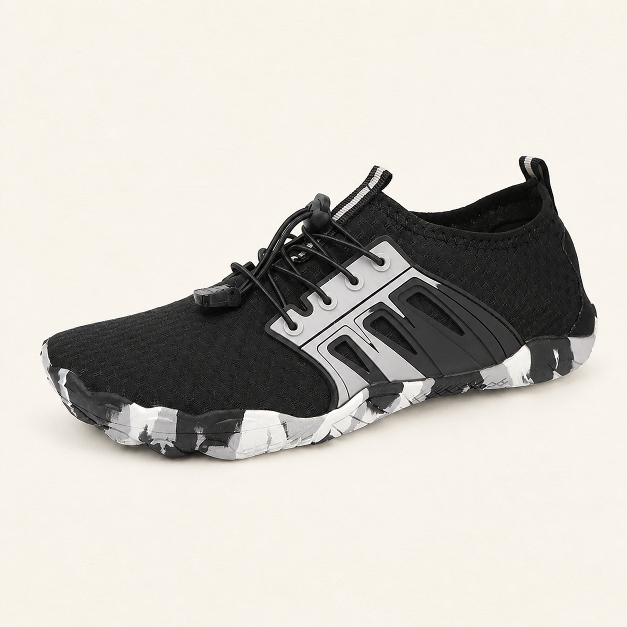 ANSHOE CamoTread Water Sneakers in Black, catalog hero image