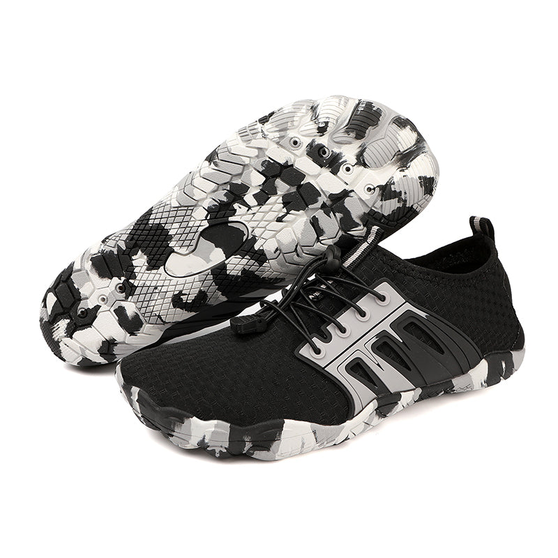 ANSHOE CamoTread Water Sneakers in Black, catalog detail image