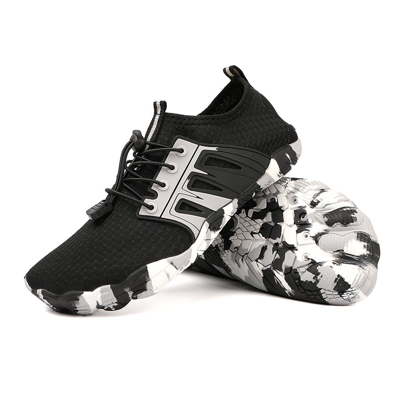 ANSHOE CamoTread Water Sneakers in Black, catalog detail image