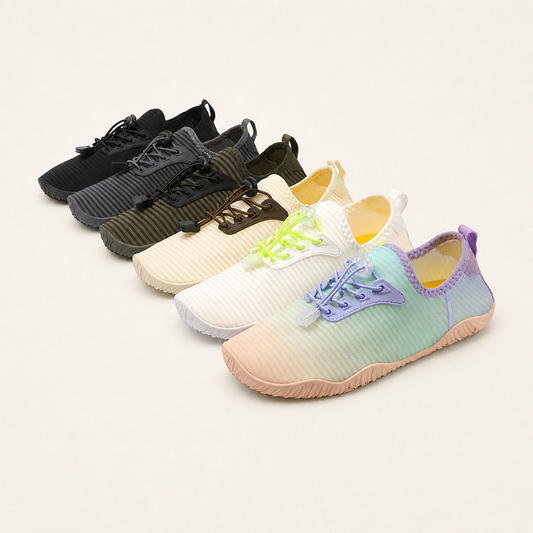 ANSHOE AirFlow Comfort Walking Sneakers in Black, catalog hero image