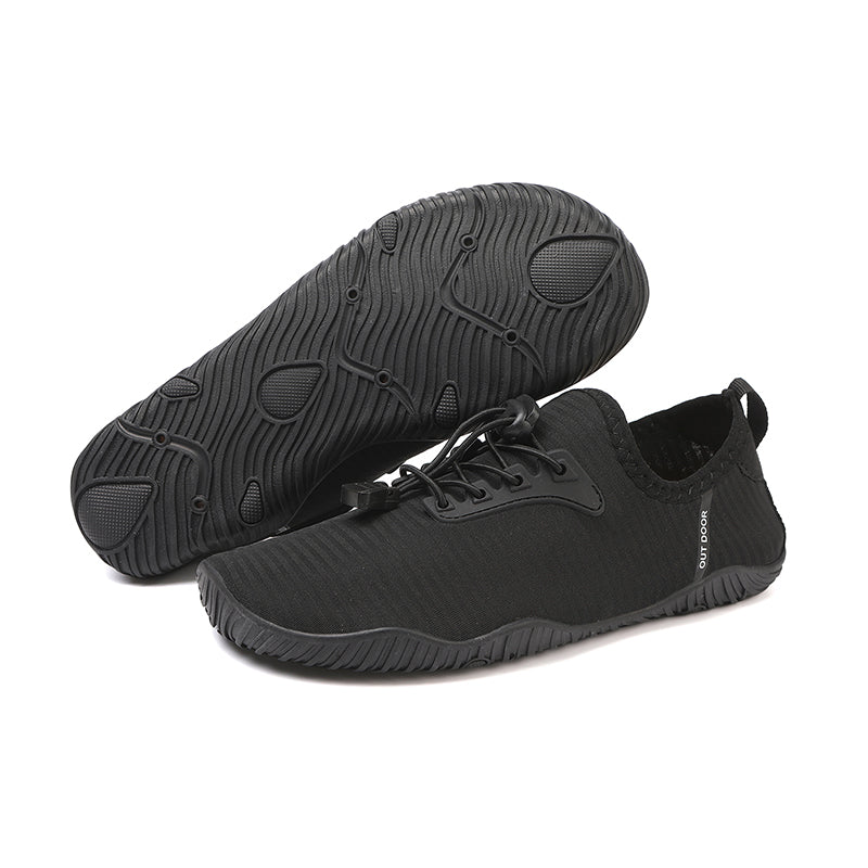 ANSHOE AirFlow Comfort Walking Sneakers in Black, catalog detail image