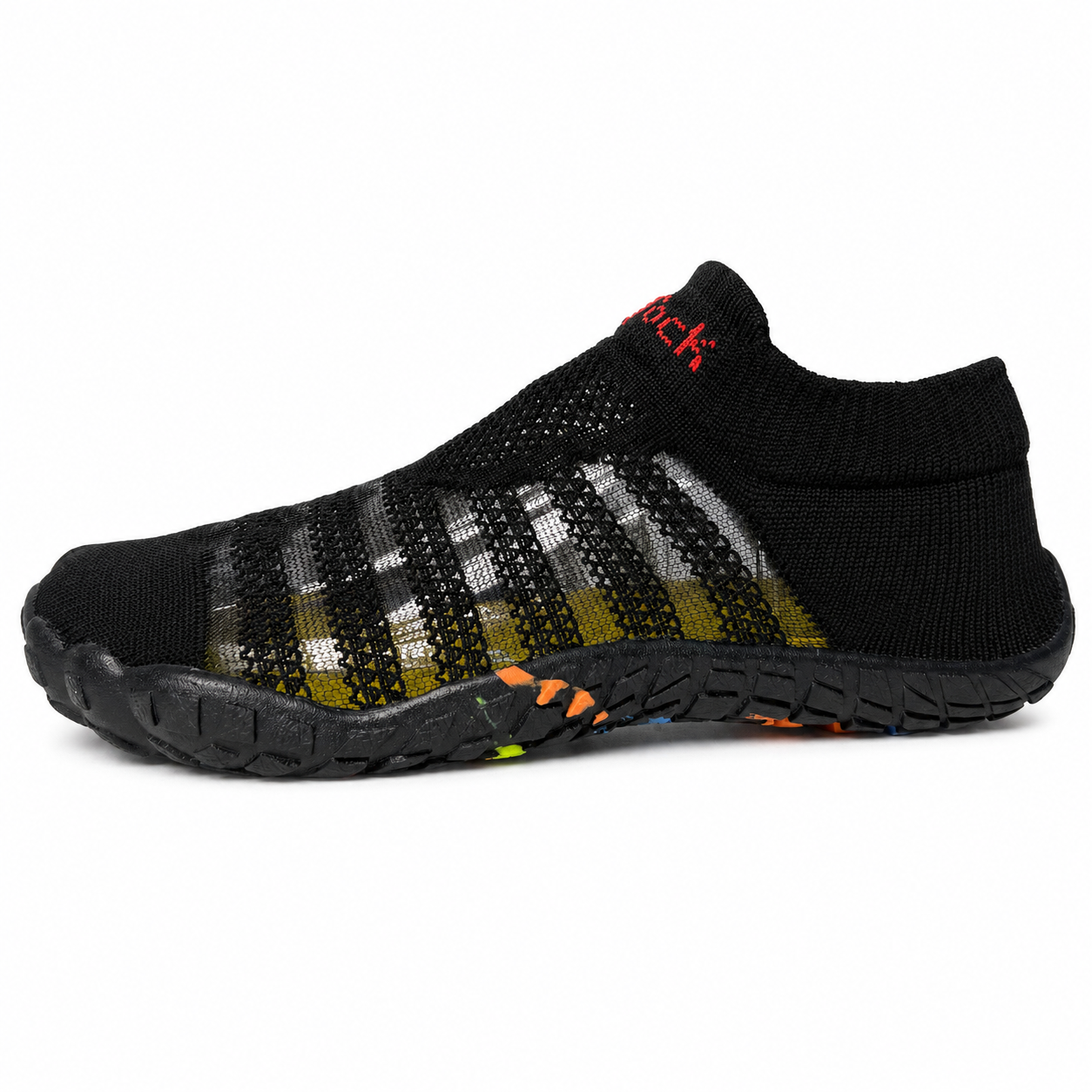 ANSHOE StripeMesh Water Sneakers in Black, catalog detail image